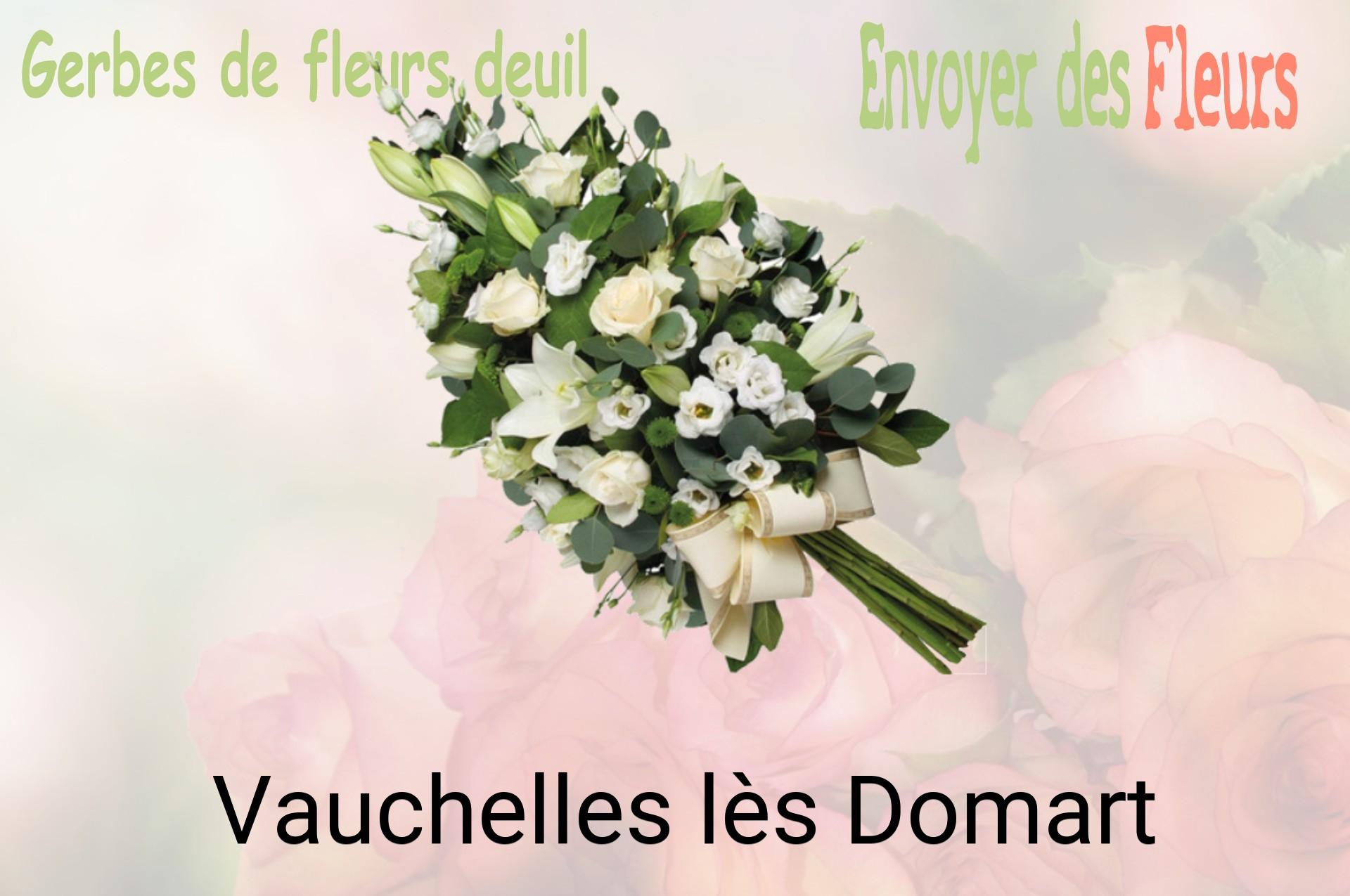 Gerbe de fleurs de deuil livrée à Vauchelles-lès-Domart